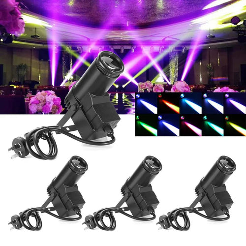 2Pcs 30W RGBW LED Pinspot Beam Light – DJ Disco Stage Lighting
